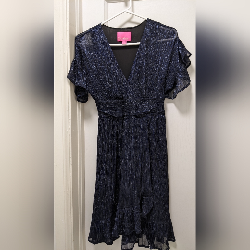 Lilly Pulitzer Sparkling Midnight Blue Midi Dress